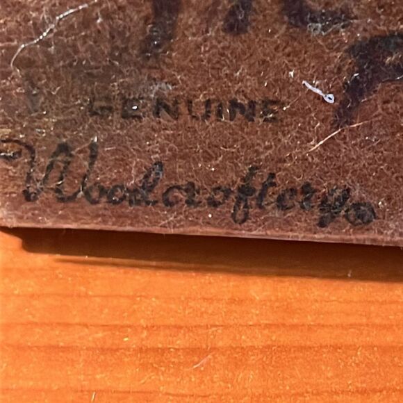 Set of (2) Brown Wooden Woodcrafters Candlestick Square Holders for Taper Candle - Picture 10 of 10